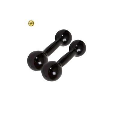 Imagem de Par Halter Emborrachado 9Kg Musculação/Exercícios/Fitness/Academia-Unissex