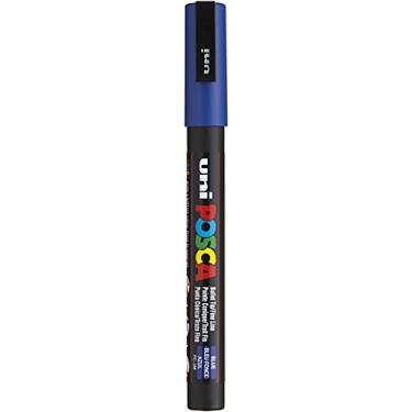 Imagem de Caneta Posca Artistica Fine Line Ponta 1,3mm Uniball PC-3M - AZUL