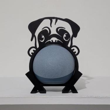 Imagem de Suporte de Alexa para Echo Dot 4 e Dot 5 Cachorro "Pug" - Espaço 3d