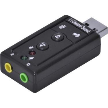 Imagem de Adaptador Placa De Som Usb 7.1 Canais Virtual Ausb71 - Vinik
