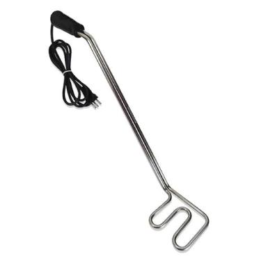 Imagem de Acendedor Elétrico Carvão e Lenha Fogo Forte Churrasco 110 - INOX LAUR