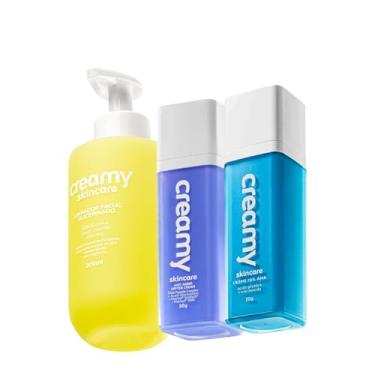 Imagem de Kit Creamy Skincare Limpador Glicerinado Anti-Aging Peptide e Ácido Glicólico (3 produtos)