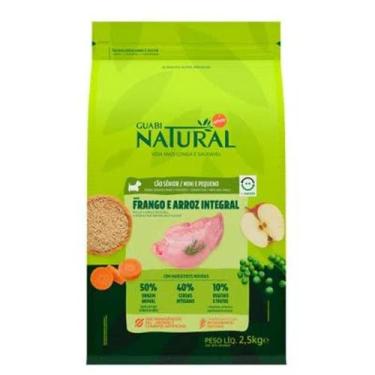 Imagem de Ração Guabi Natural Cães Sênior Raças Mini e Pequeno Frango e Arroz In