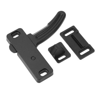 Imagem de RV Tela Porta Trava Metal Construção Forte Universal Fit Tela Porta Trava e Alça Kit para Motorhomes Viagem Reboques Hardware Porta Tela Preto RV (Certo)