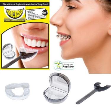 Imagem de Protetor bucal moldável para bruxismo em usuário de aparelho ortodônti