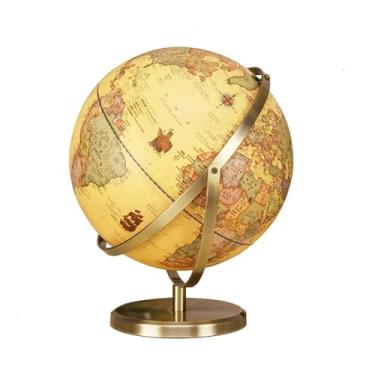 Imagem de Globos Mais novo globo mundial com suporte 720 ° globo giratório infantil retro barco decoração globo globo de decoração de escritório doméstico decorativo(32CM)