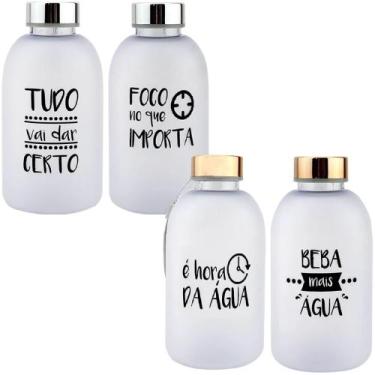 Imagem de Garrafa Squeeze Plástico 600ml Emborrachada pra Água - Inter