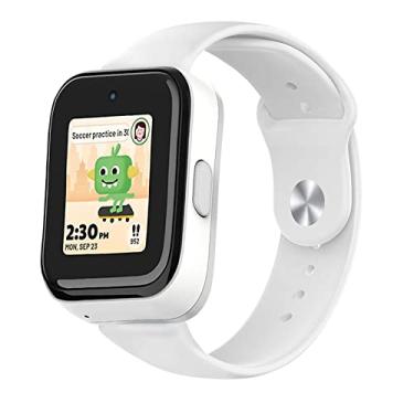 Imagem de NewJourney Compatível com pulseira de relógio infantil SyncUP de substituição, pulseiras de relógio de silicone macio compatíveis com relógio T-Mobile Sync UP (branca)