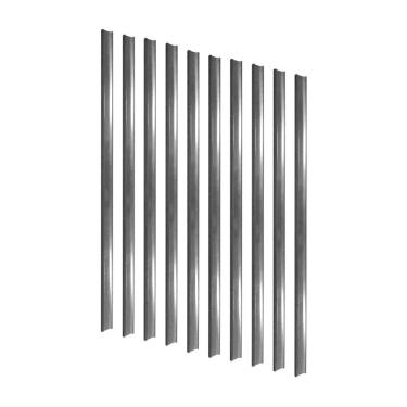 Imagem de Kit - 10 Porta Etiqueta Simples Preto Com Acrílico Para Gôndolas New Plus/plus - Sa Gôndolas