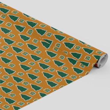 Imagem de Tecido Oxford Estampado Árvore Natal Sticker Amarelo - 1,40m - Core De