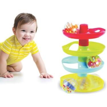 Imagem de Torre Bebê Redinha Brinquedo Didático - Maptoy