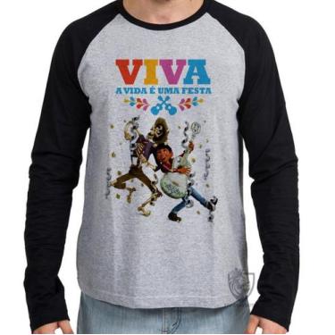 Imagem de Camiseta Manga Longa blusa  A vida é uma festa - Empório Dutra, GG  ad