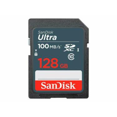 Imagem de Cartao de Memoria Sandisk Ultra SDXC 128 GB 100MB/s Classe 10 - SDSDUN