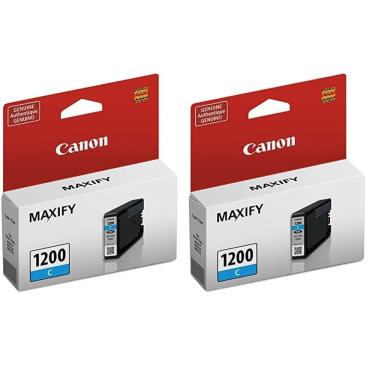 Imagem de Cartucho de tinta Canon PGI-1200 Cyan compatível com pacote de 2