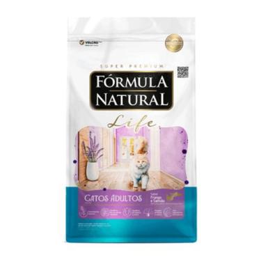 Imagem de Ração Fórmula Natural Life Gatos Adultos Frango e Salmão 1 kg - Formul