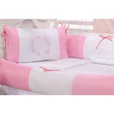 Imagem de Kit Berço Americano Menina Borboleta 9 Peças com Saia - Baby Mel Enxov