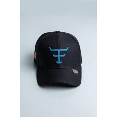 Imagem de Bone Texas Farm - New Texas - Tf987 - Preto/ Azul Turquesa, Único