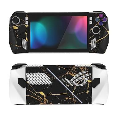 Imagem de PlayVital 2-Pack for ROG Ally Skin Decal, Custom Protective Sticker Vinyl Skin for ROG Ally Accessories, No Residue, Pefect Fit & No Interference- Black & Gold Marble Effect
