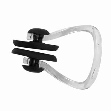 Imagem de Clipe Nasal de Silicone para Natação, à Prova D'água, Treinamento, Academia, Proteção contra água para Crianças e Adultos, Preto, Rosa, 2 Peças (Preto)