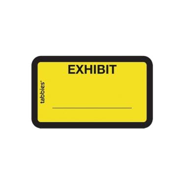 Imagem de Etiqueta de exibição legal - 2,5 x 3,8 cm amarelo - etiqueta 252 / pacote