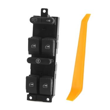 Imagem de A ABSOPRO Interruptor de janela elétrica do lado do motorista mestre nº 1GD959857/1J4959857/1J4959857B/1J4959857D com interruptor de controle de janela de ferramenta para VW Golf Jetta Passat B5