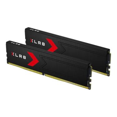 Imagem de PNY XLR8 Gaming 32GB (2x16GB) DDR5 RAM 6000MHz (PC5-48000) - CL36-48-48-76, 1,35V, Intel XMP 3.0/AMD Expo - 5600MHz-4800MHz Compatível - Kit de memória de desktop overclocking - MD32GK2D560000MHz 36XR