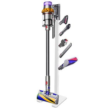 Imagem de XIGOO Storage-Stand-Docking-Station-Holder Compatible with Dyson V15 Detect V11 V10 V8 V7 V6 Cordless Vacuum Cleaners, Stable Metal Organizer Rack(White, 5 Hooks)