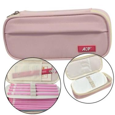 Imagem de Estojo Escolar Organizador Com 2 Divisórias Grande Necessaire - ACP, R