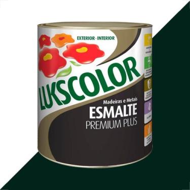 Imagem de Tinta esmalte lukscolor alto brilho 900ml verde colonial