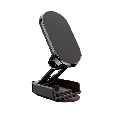 Imagem de Suporte de telefone magnético giratório ajustável de 360° dobrável para suporte de telefone para painel de carro