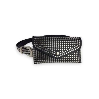 Imagem de Pochete De Cintura Feminino Rebite E Cinto Removível R089 - style stor