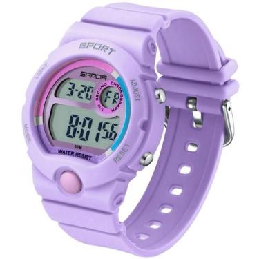 Imagem de Relógio Digital Feminino MixColor Casual Esportivo A Prova Dágua - San