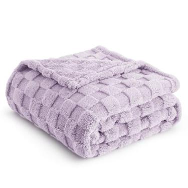 Imagem de Cobertor Bedsure Fleece Lavanda - 130x150cm - Macio e Aconchegante