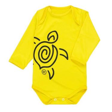 Imagem de Body Longo UV50+ Amarelo  Ideal para Praia e Piscina - Era Uma Vez, Am