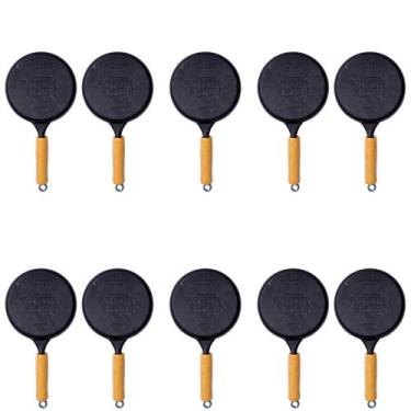 Imagem de Kit 2, 3, 5, 10 Panela Mineira Cabo De Madeira, Kit 10 Frigideira Pane