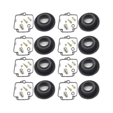 Imagem de Reparo de carburador de motocicleta para Suzuki GS500E 1994-2000 GS500 E GS 500 500E Sistema de Combustível Jet Pilot Master Jet Vacuum Diafragma (4SET)