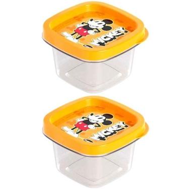 Imagem de Kit 2 Pote com tampa Mickey 200ml Porta Temperos e Alimentos - Plasúti