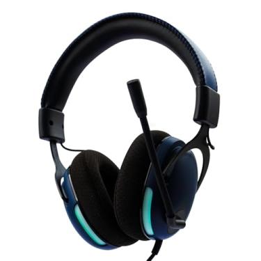 Imagem de Fones de ouvido RadioShack Gaming 3,5 mm e USB-A com microfone (azul escuro)