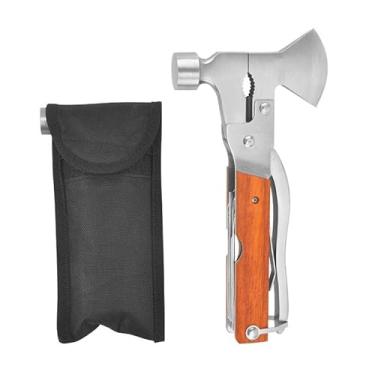 Imagem de Martelo Tático Multifuncional Em Aço Com Alicate Para Pesca Camping Sobrevivência