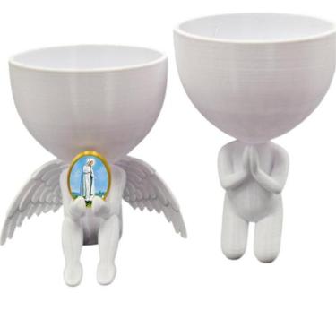 Imagem de Kit Decoração Nossa Senhora de Fatima Anjinho  Oração - Point da Fe