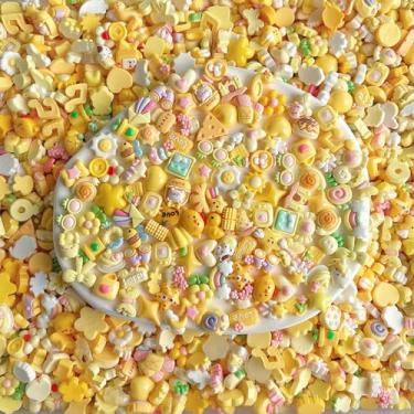 Imagem de Conjunto fofo de 100 peças de pingentes de geleca mini a granel conjunto de pingentes de resina misturada ornamento de resina flatback artesanato para scrapbooking joias fazer decorações de grampo de