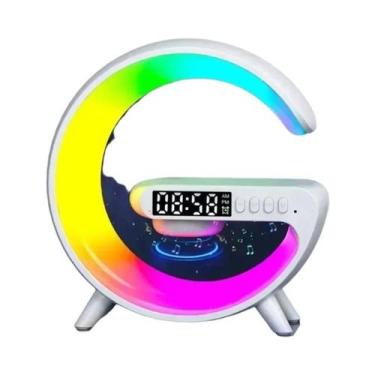 Imagem de Luz Noturna RGB Carregador Sem Fio Suporte Alto-falante Carregamento R