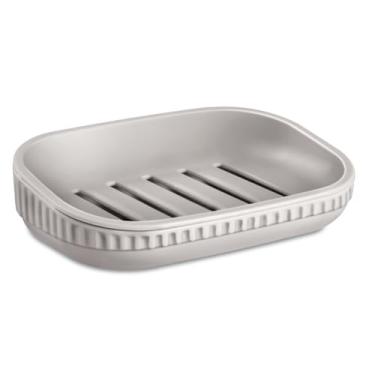 Imagem de Saboneteira Porta Sabonete Banheiro Lavabo Elegante Plástico (Cinza)