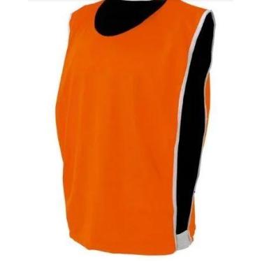 Imagem de Kit 6 Coletes Dupla Face Adulto - Genérico, Laranja, Preto, Unico