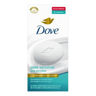 Imagem de Pack 6un Dove pele sensivel sabonete 90g
