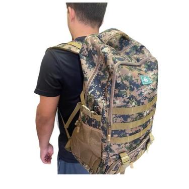 Imagem de Mochila Camuflada Grande Esportiva Camping Trilha Viagem - Geral