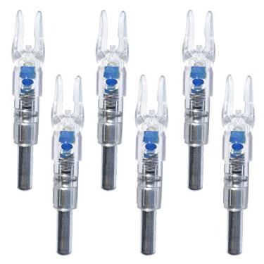 Imagem de Reikawa Nocks iluminados 6PCS-S para flechas com arco composto de 0,244/6,2 mm de diâmetro interno para caça e tiro