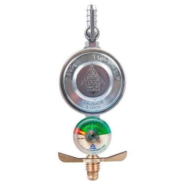 Imagem de Regulador para Gás Aliança 504/01 - Médio, sem Mangueira, com Manômetr