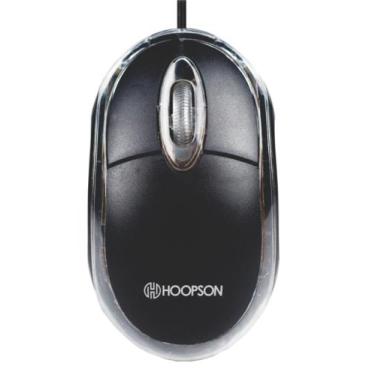Imagem de Mouse Óptico Usb Preto 1200 Dpi Ms-035p- Hoopson Cabo1,2 Mtr