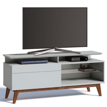 Imagem de Rack Classic 146cm 1 Gaveta com Prateleira Branco Imcal